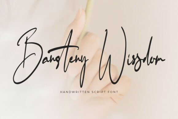 Bansteny Wissdom: A Handwritten Script Font That Elevates Your Handmade Goods