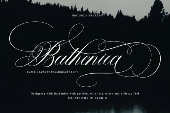 Bathenica: A Script Font That Earns Its Place in Real Campaigns