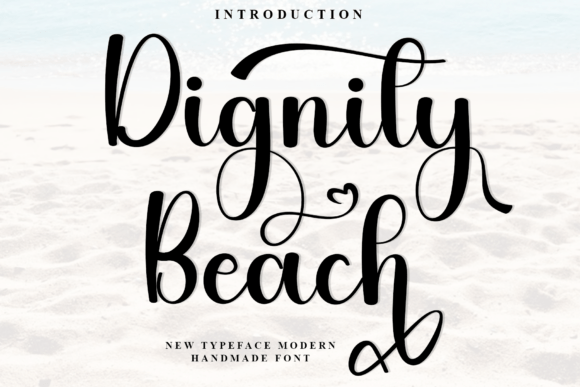 Dignity Beach: A Festive Script Font That Elevates Small Business Branding