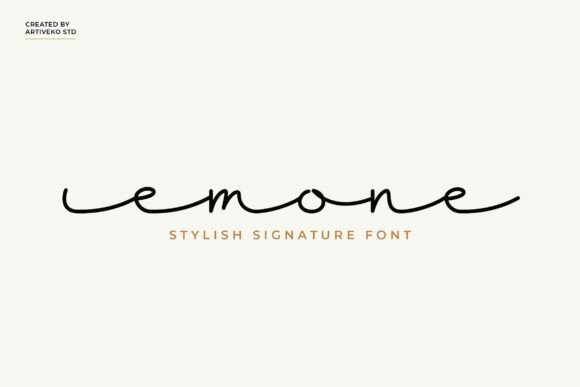 Emone: A Refined Handwritten Font for Thoughtful Branding