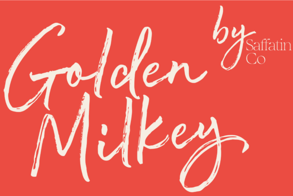Golden Milkey Brush: A Script Font That Breathes Warmth Into Editorial Design