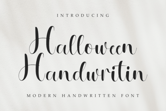 Halloween Handwritin: A Warm, Readable Script Font for Crafters