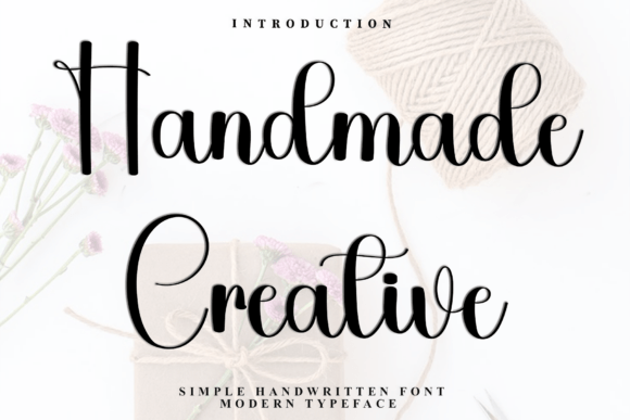 Handmade Creative: A Warm, Expressive Script Font for Makers