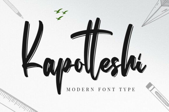 Kapotteshi: A Thoughtful Script Typeface for Editorial Moments