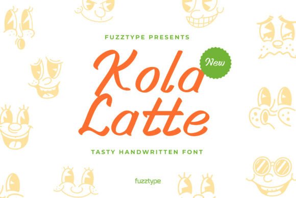 Kola Latte Handwritten Font for Crafters & Small Business Owners