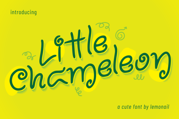 Little Chameleon: A Whimsical Hand-Drawn Typeface for Makers