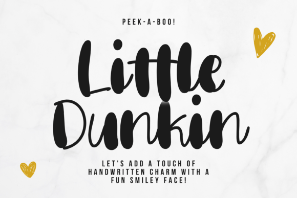 Little Dunkin: A Playful Handwritten Font for Campaign Energy