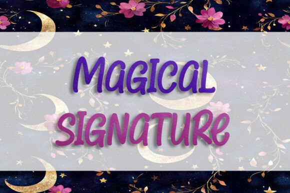 Magical Signature: A Refined Script Font for Digital Branding