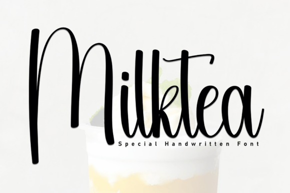 Milktea Script Font for Handmade Labels & Printables