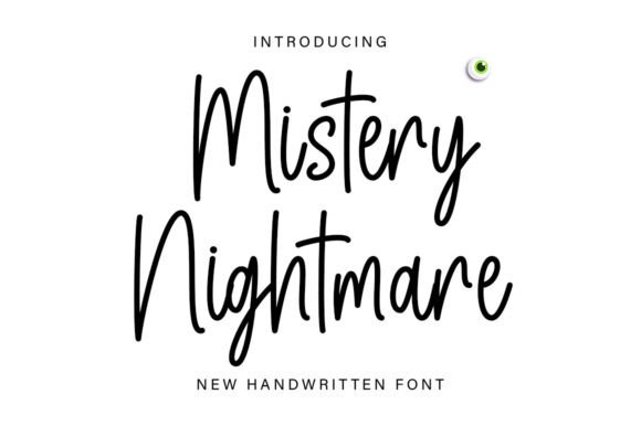 Mistery Nightmare: A Playful Handwritten Font for Digital Branding