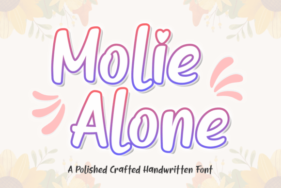Molie Alone: A Playful Script Font for Warm, Human Branding