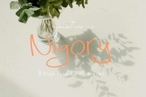Nigory Regular: A Warm, Handwritten Font for Authentic Branding