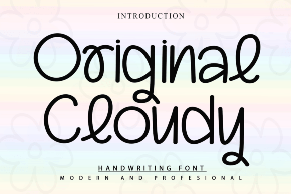 Original Cloudy: A Modern Handwritten Font for Digital Branding