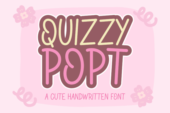 Quizzy Popt: A Playful Handwritten Font for Makers
