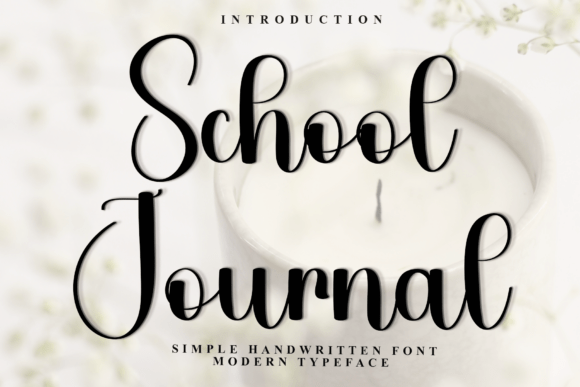School Journal: A Festive Script Font for Holiday Campaigns