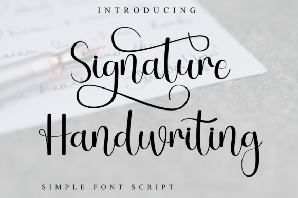 Signature Handwriting: A Graceful Script Font for Real Small Businesses