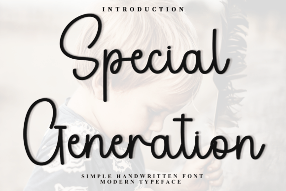 Special Generation: A Thoughtful Script Font for Editorial Design