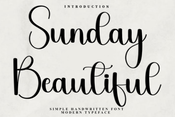 Sunday Beautiful: A Festive Display Font for Holiday Campaigns