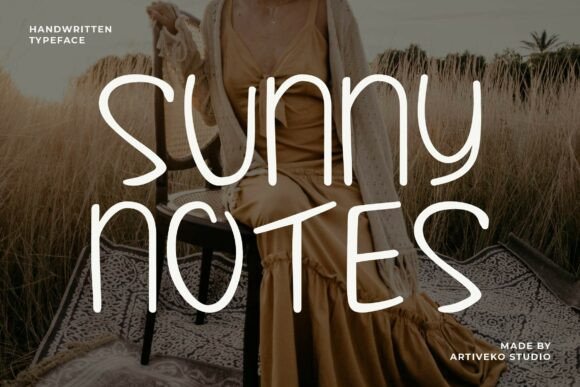 Sunnynotes Regular: A Handwritten Font That Builds Brand Warmth
